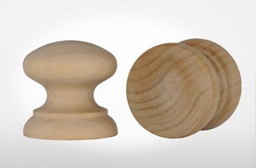 Wood Knobs California Dowel, Unfinished Wooden Drawer Knobs